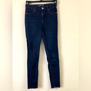 Express Jeans High Rise Skinny Leggings 2 Blue Casual Stretch Denim Mid Rise